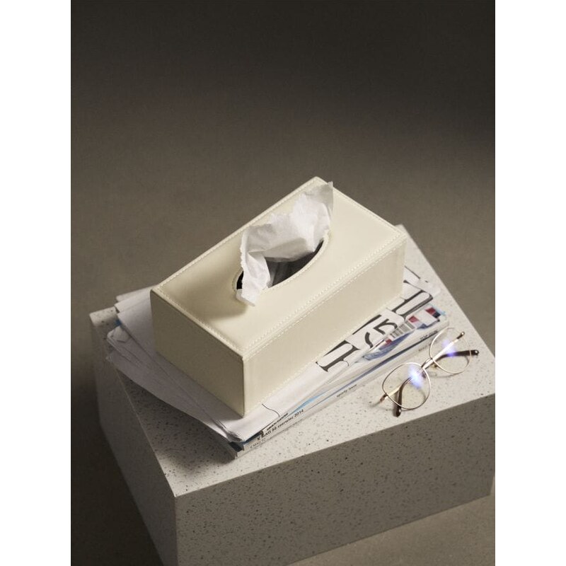 Sinsay - Kryt na papierové vreckovky - krémová 68394096