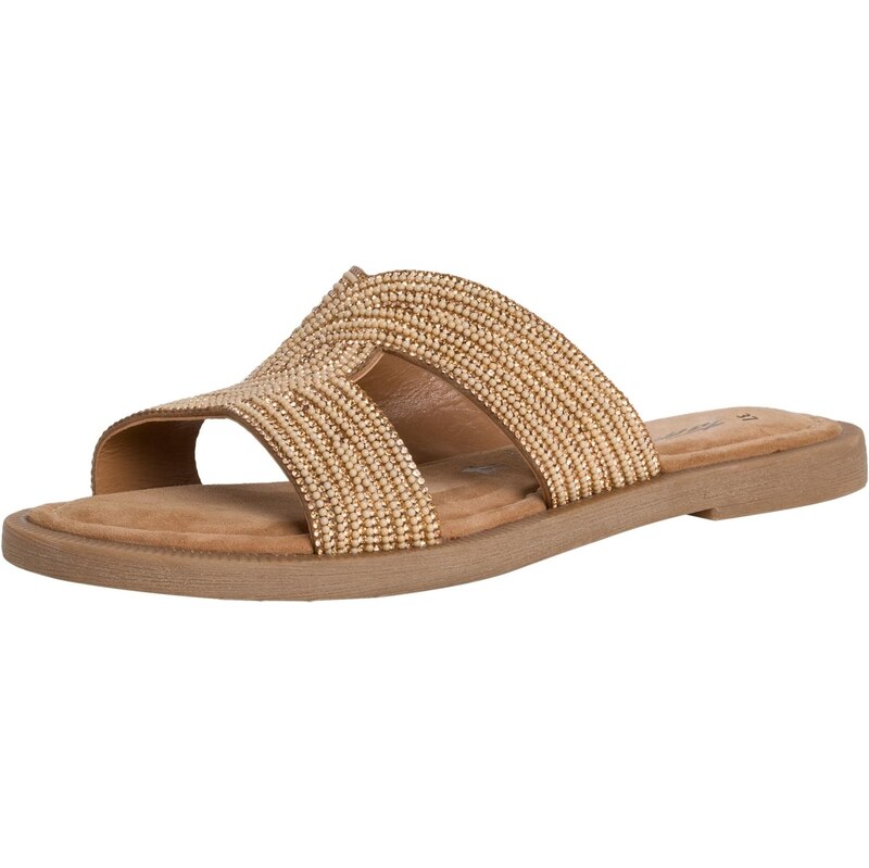 Tamaris Šľapky béžová / zlatá 68395093