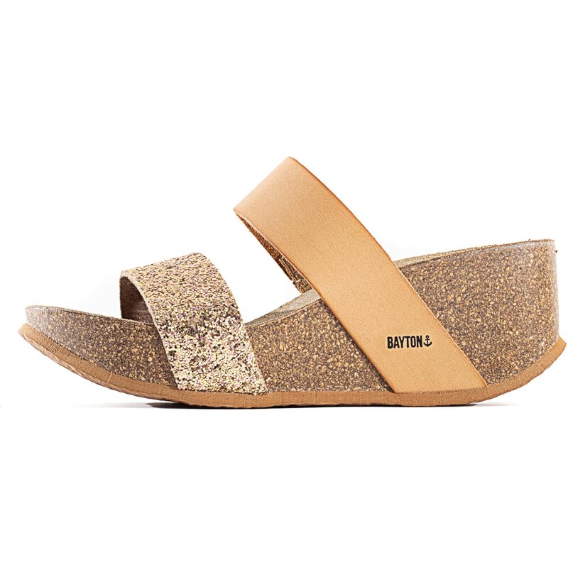 Bayton Šľapky Philomene farba ťavej srsti / oranžová 68395114