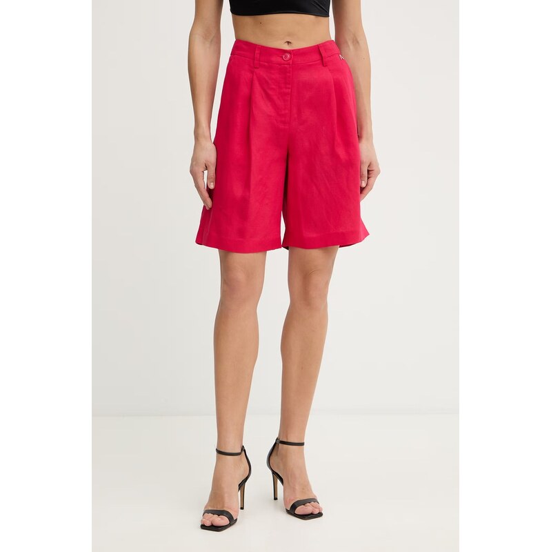 Twinset šortky dámske s ľanom 68394775
