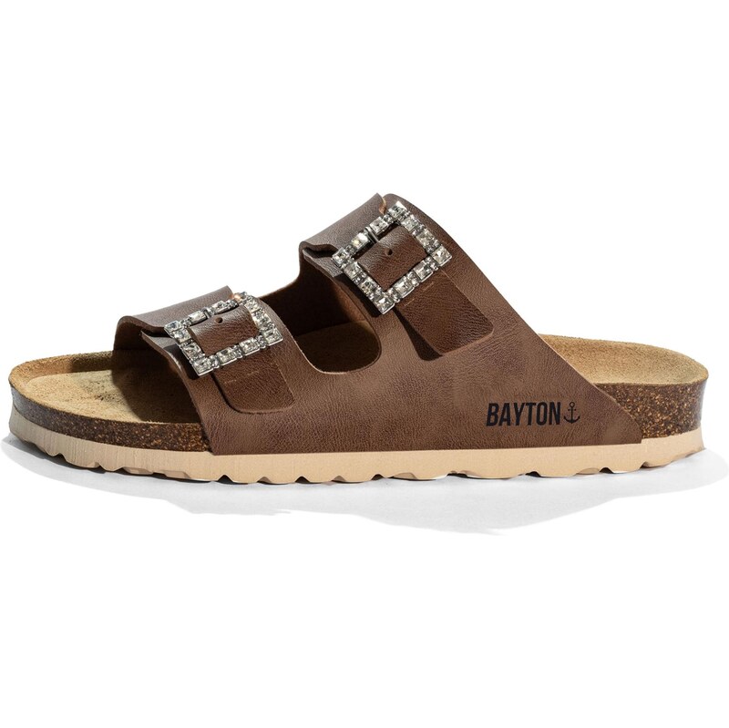 Bayton Šľapky STRASS ATLAS hnedá 68395158