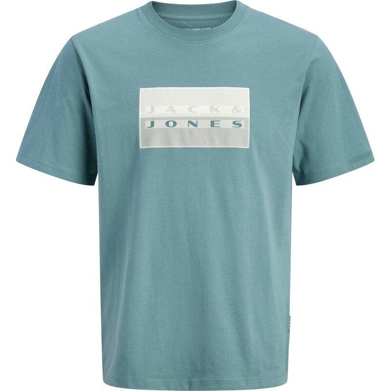 JACK & JONES Tričko JCOFusion modrozelená / biela 68395361