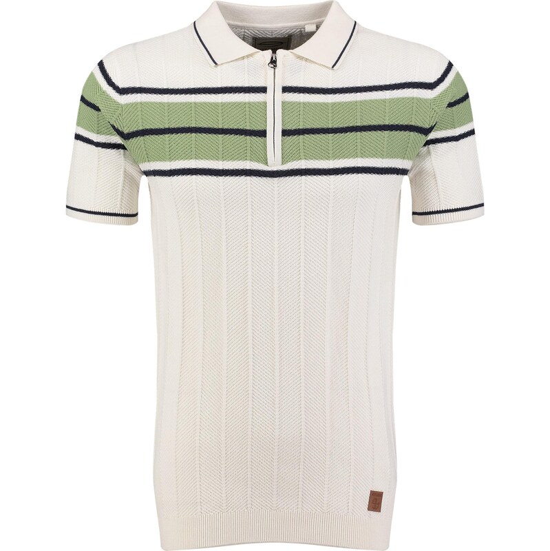 Key Largo Tričko KLMALAGA krémová / trávovo zelená / čierna 68395362