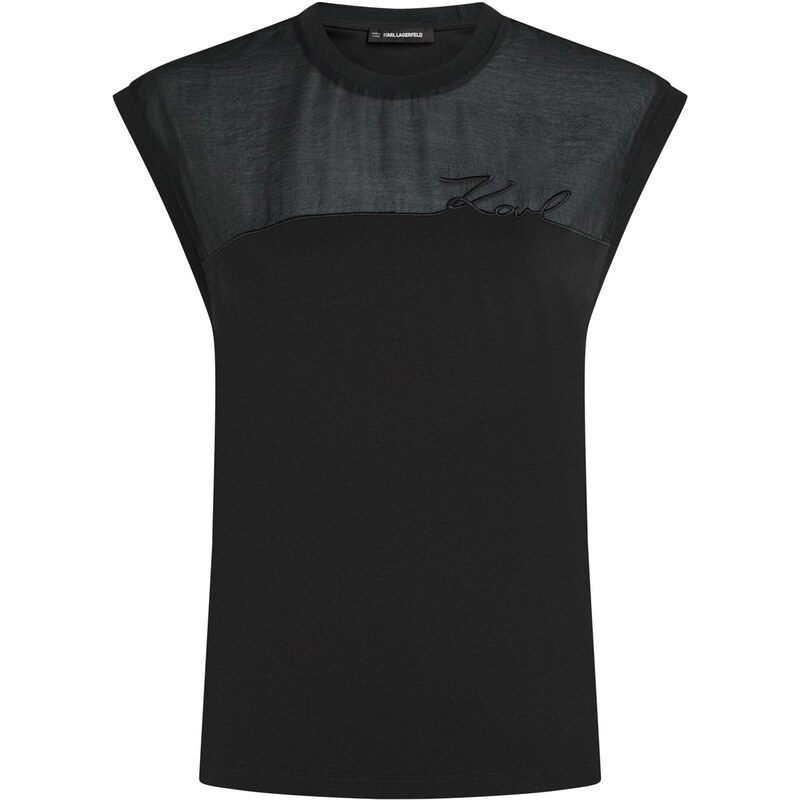 Karl Lagerfeld Tričko Signature čierna 68395400