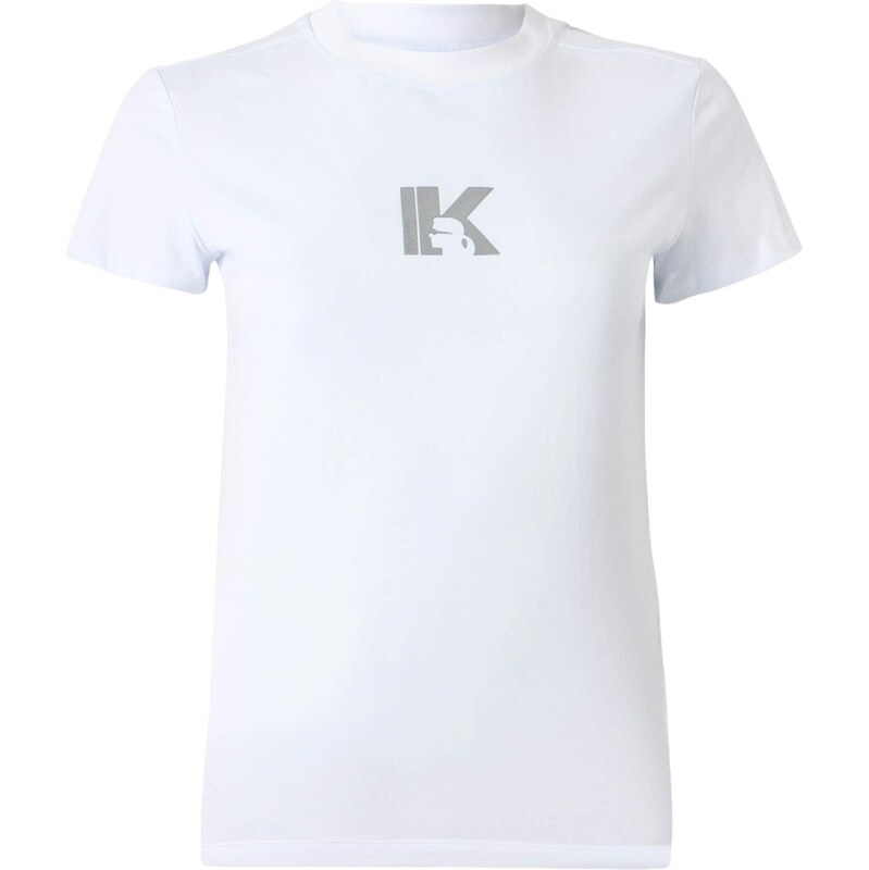 KARL LAGERFELD JEANS Tričko sivá / biela 68395401