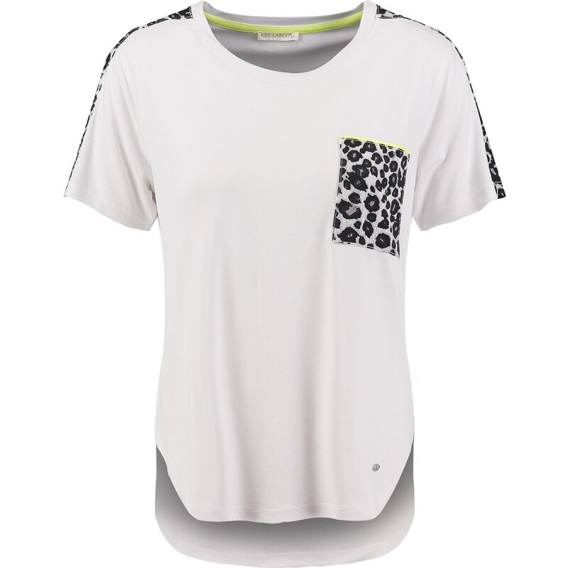 Key Largo Tričko Kitty čierna / šedobiela 68395425