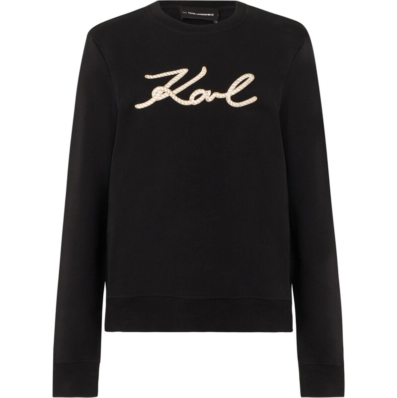 Karl Lagerfeld Mikina čierna / biela 68396748