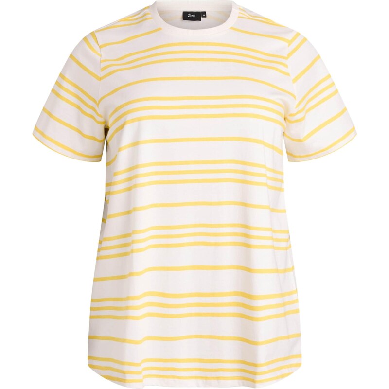 Zizzi Tričko MVIVIENE žltá / biela 68398384