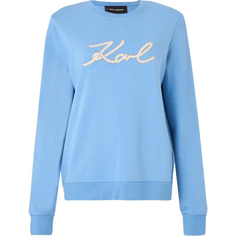 Karl Lagerfeld Mikina béžová / nebesky modrá / biela 68398413