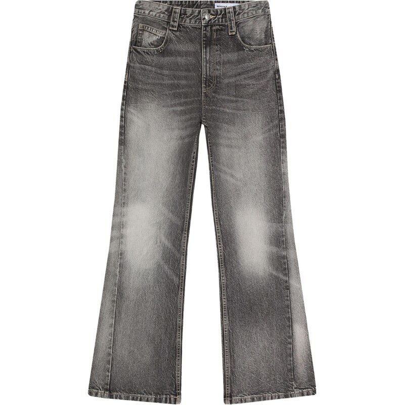 Bershka Džínsy sivý denim 68398526