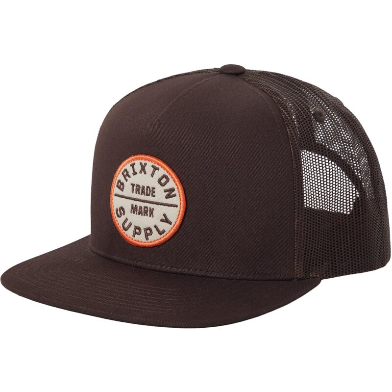 Brixton Čiapka OATH čokoládová / oranžová / biela 68398503