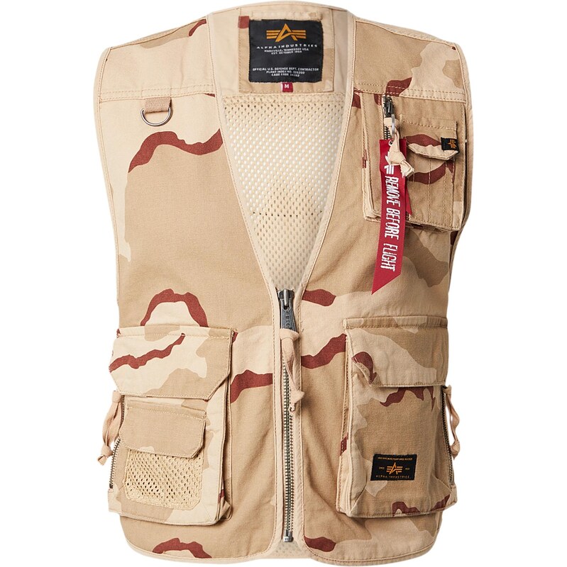 ALPHA INDUSTRIES Vesta piesková / svetlobéžová / červená 68398564