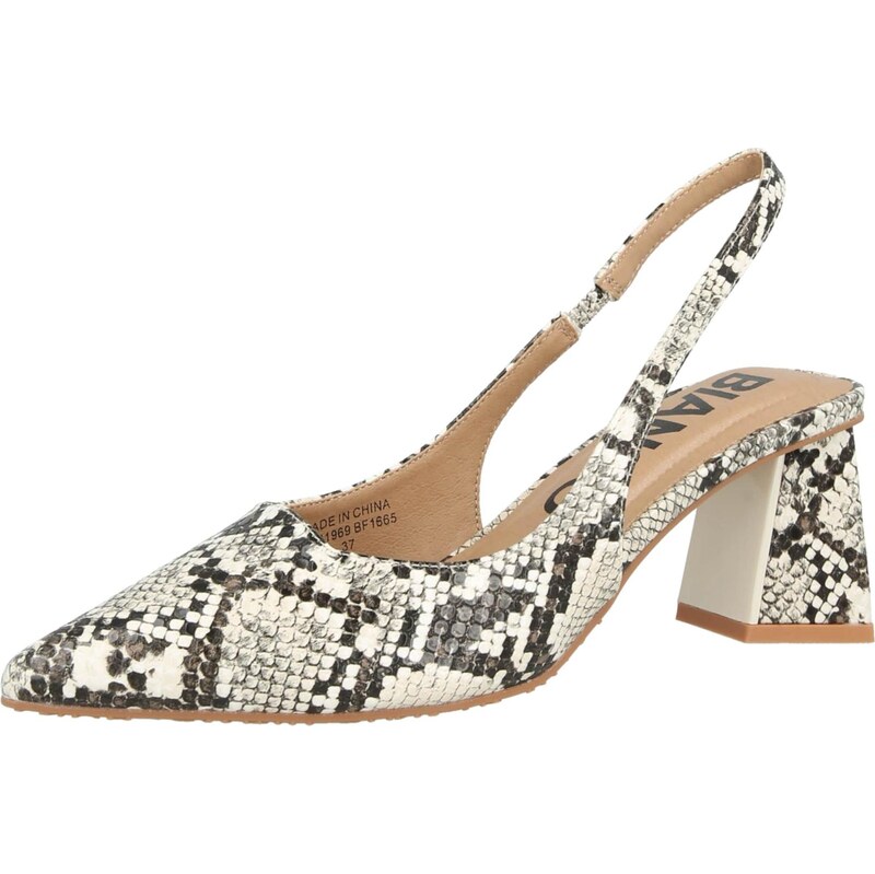 Bianco Lodičky s otvorenou pätou Maralyn čierna / biela 68415140