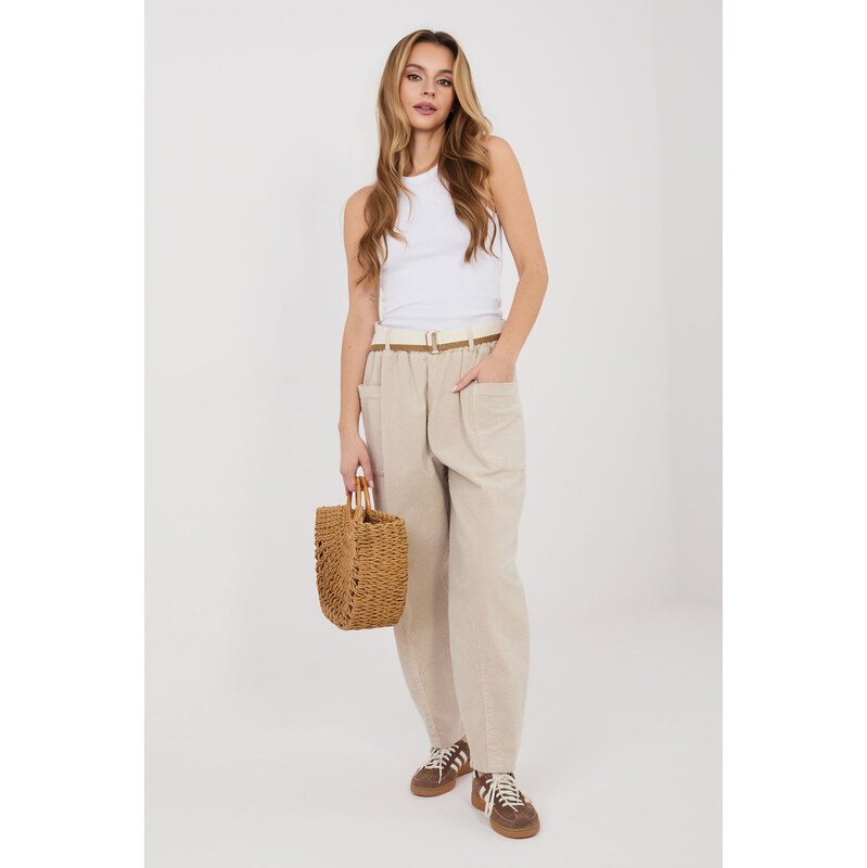 Šnúrové nohavice model 225426 Rue Paris 68399042