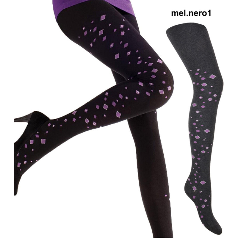 GATTA Pančuchové nohavice Cara-vz.25 mel.nero1 3(M) 49870565