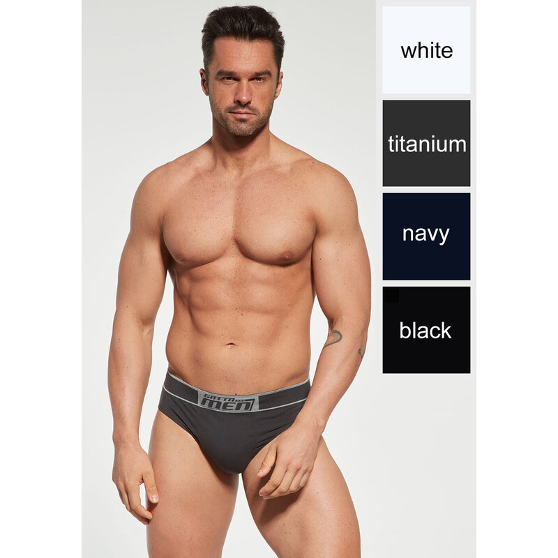 GATTA Pánske slipy Slip-Cotton black L 49870612