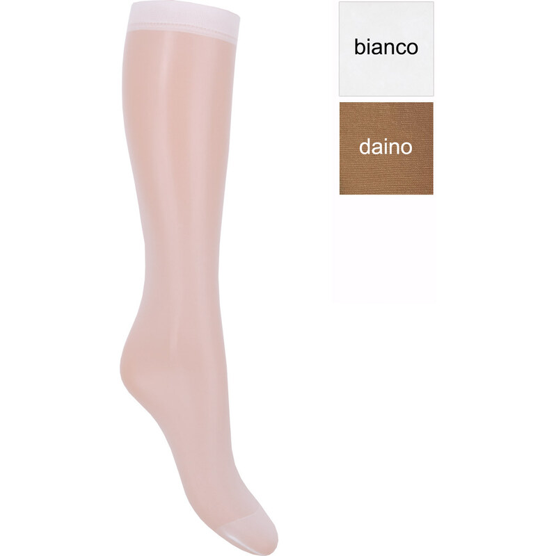 Gatta Podkolienky Antonella-pod. bianco uni 49870643
