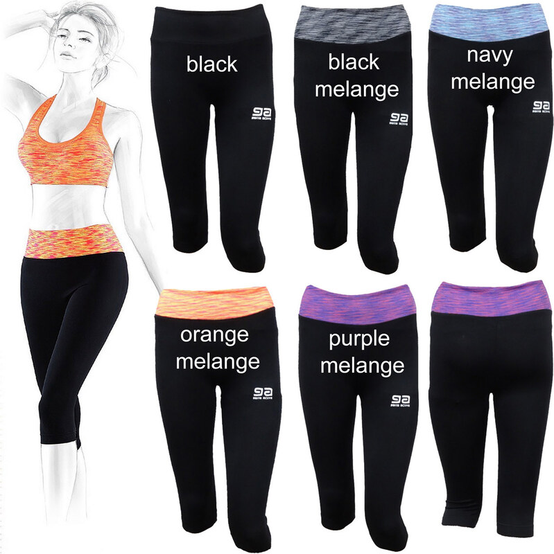 GATTA Dámske legíny Sport-leggins black-melange L 49870738