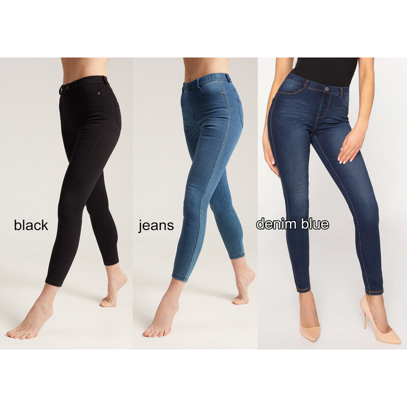 GATTA Dámske legíny Leggins-Margherita jeans L 49870804