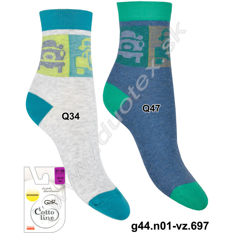 E-shop GATTA Vzorované ponožky g44.n01-vz.697 Q34 33-35(22-23)
