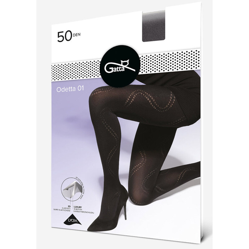 GATTA Pančuchové nohavice Odetta50-vz.01 nero 2(S) 49874368