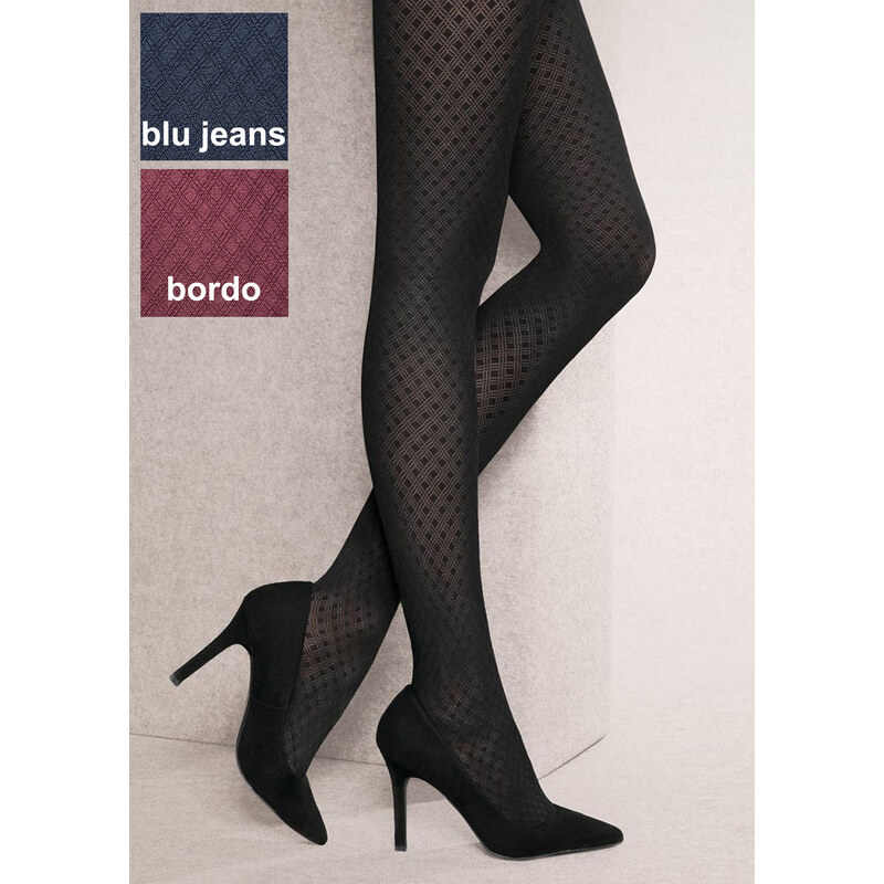 GATTA Pančuchové nohavice Loretta3D50-vz.125 blu-jeans 3(M) 66679099