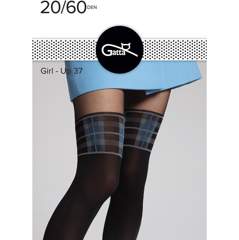 GATTA Pančuchové nohavice Girl-up20/60-vz.37 nero.blue 3(M) 49874487