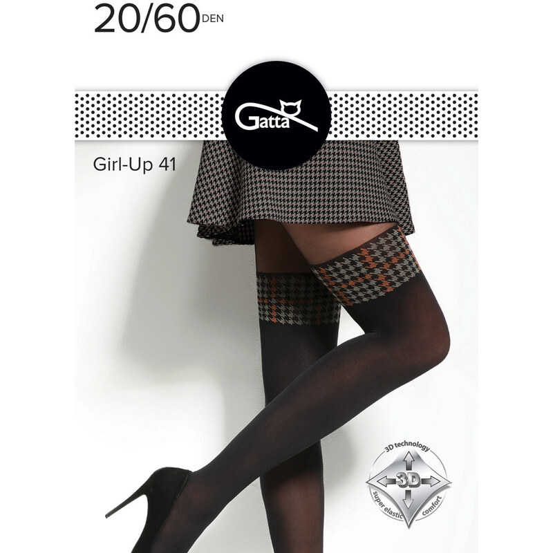 GATTA Pančuchové nohavice Girl-up20/60-vz.41 nero.foxi 2(S) 49874488