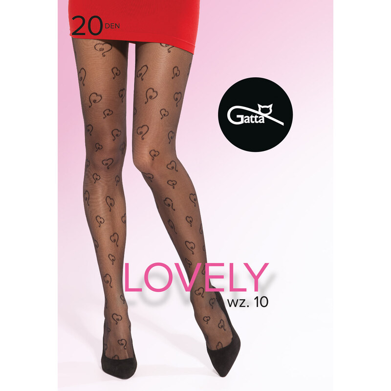 GATTA Pančuchové nohavice Lovely20-vz.10 nero 3(M) 66680167