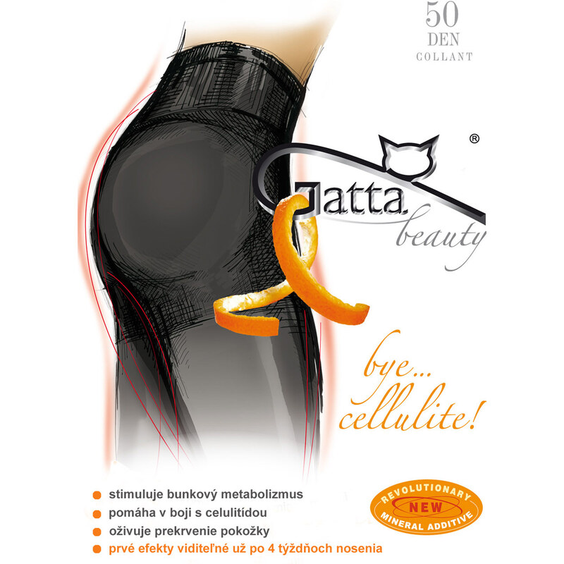 GATTA Pančuchové nohavice Bye-cellulite50 nero 2(S) 66680177