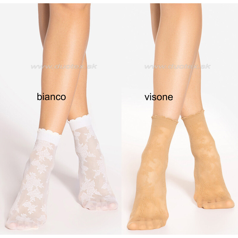 GATTA Dámske ponožky pon-spring-vibes-vz.11 bianco uni 66680396