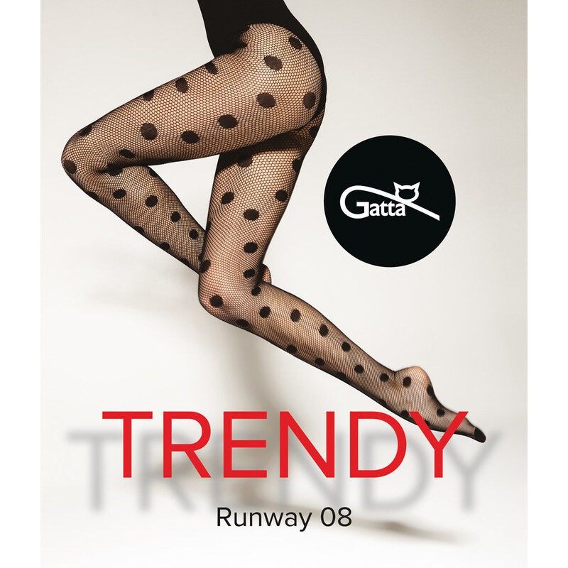GATTA Pančuchové nohavice Runway-vz.08 nero 3-4(M-L) 66680417