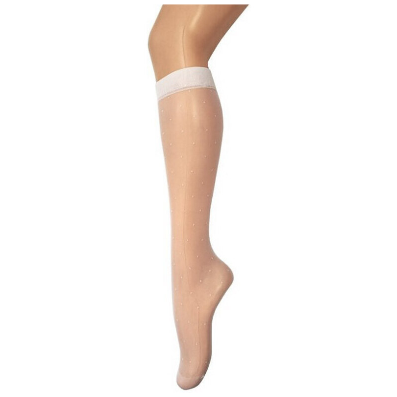 Gatta Podkolienky Alice-pod-vz.51 bianco uni 66680403