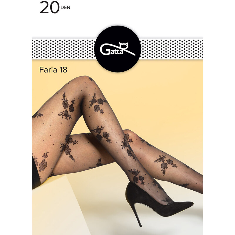 E-shop GATTA Pančuchové nohavice Faria20-vz.18 nero 2(S)