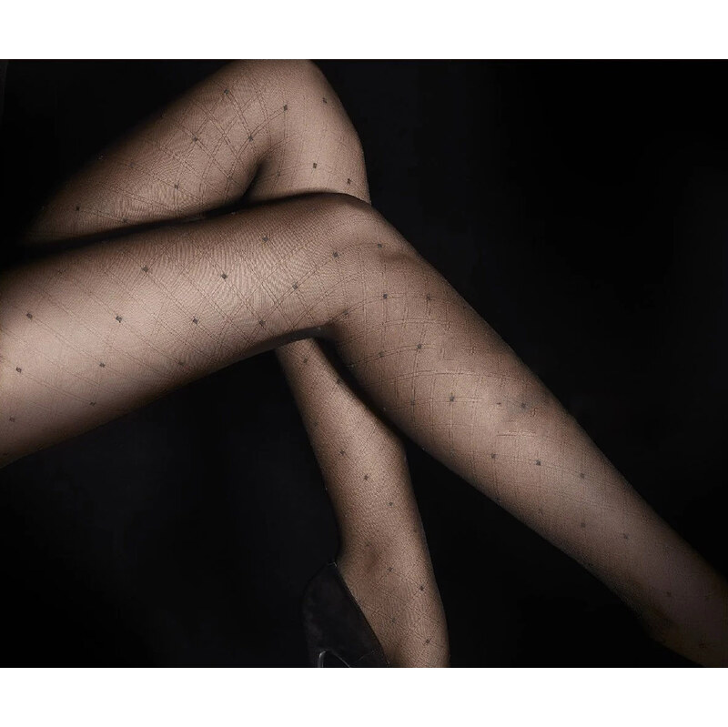 GATTA Pančuchové nohavice Moments-fantasy20-vz.15A nero 2(S) 66680433