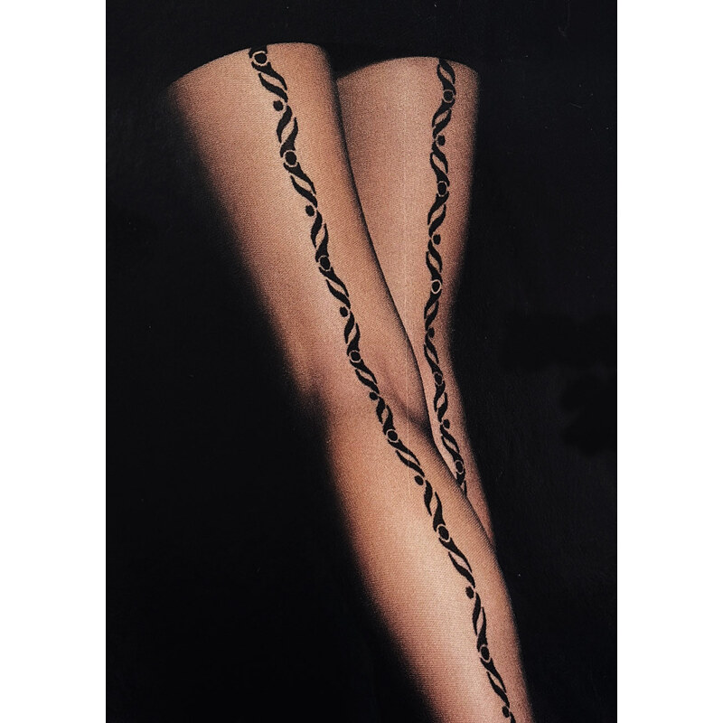 GATTA Pančuchové nohavice Moments-fantasy20-vz.24 nero 4(L) 66680434