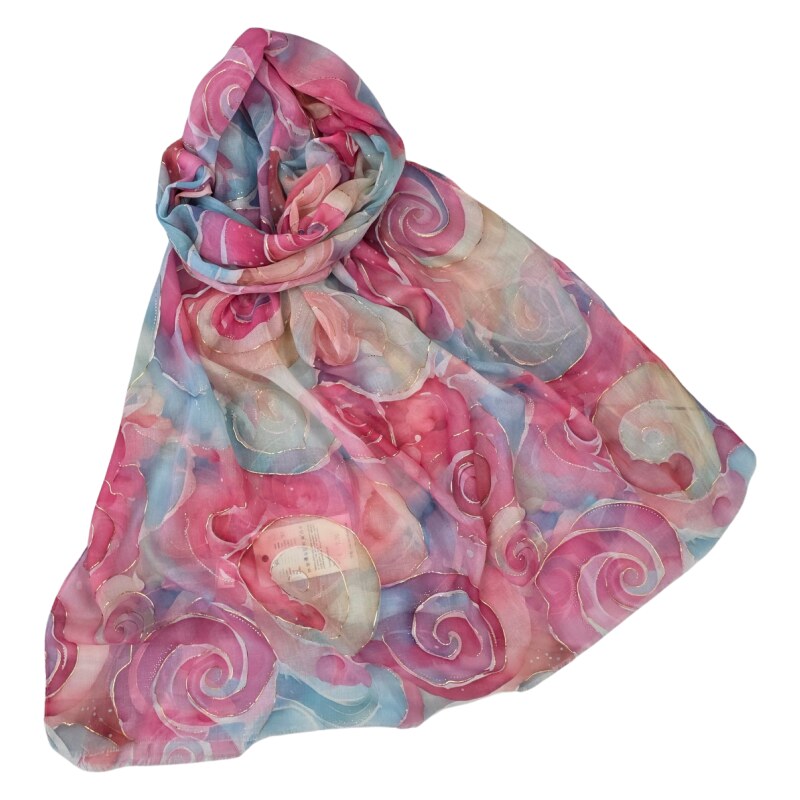 Katrins Fashion Šál ružový s hodvábom 68401352