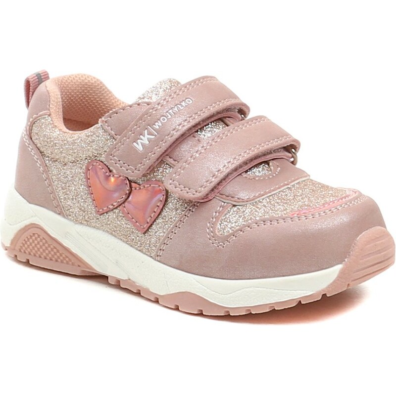 Wojtylko 1A26389a ružové dievčenské poltopánky 68403576