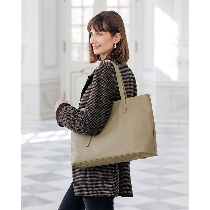 MARCO MAZZINI Dámska taška typu hobo, prírodná koža | béžová vp1h 67808184