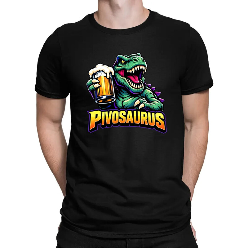 E-shop Garibald Pivosaurus - pánske tričko s potlačou