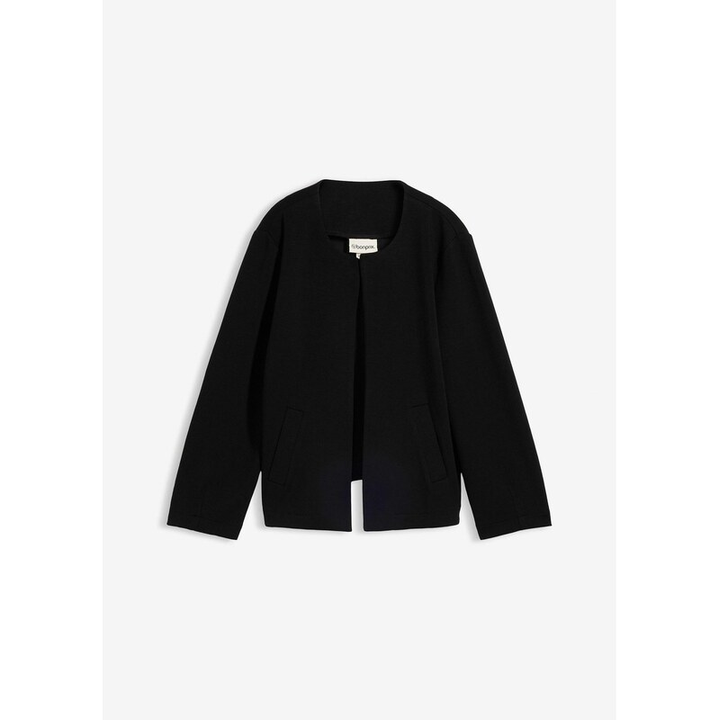 bonprix Mikinová bunda, farba čierna 68404599