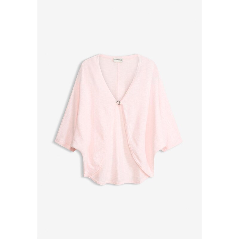 bonprix Pletený sveter z čistej bavlny, farba ružová 68390152