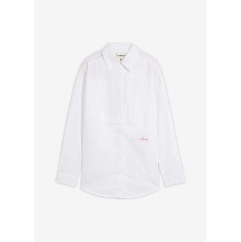 bonprix Košeľová blúzka, farba biela 68404802