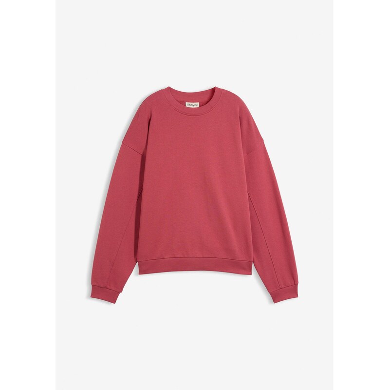 bonprix Mikina oversize, z čistej bavlny, farba červená 68404800