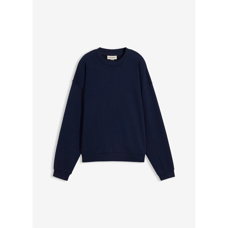 bonprix Mikina oversize, z čistej bavlny, farba modrá 68404796