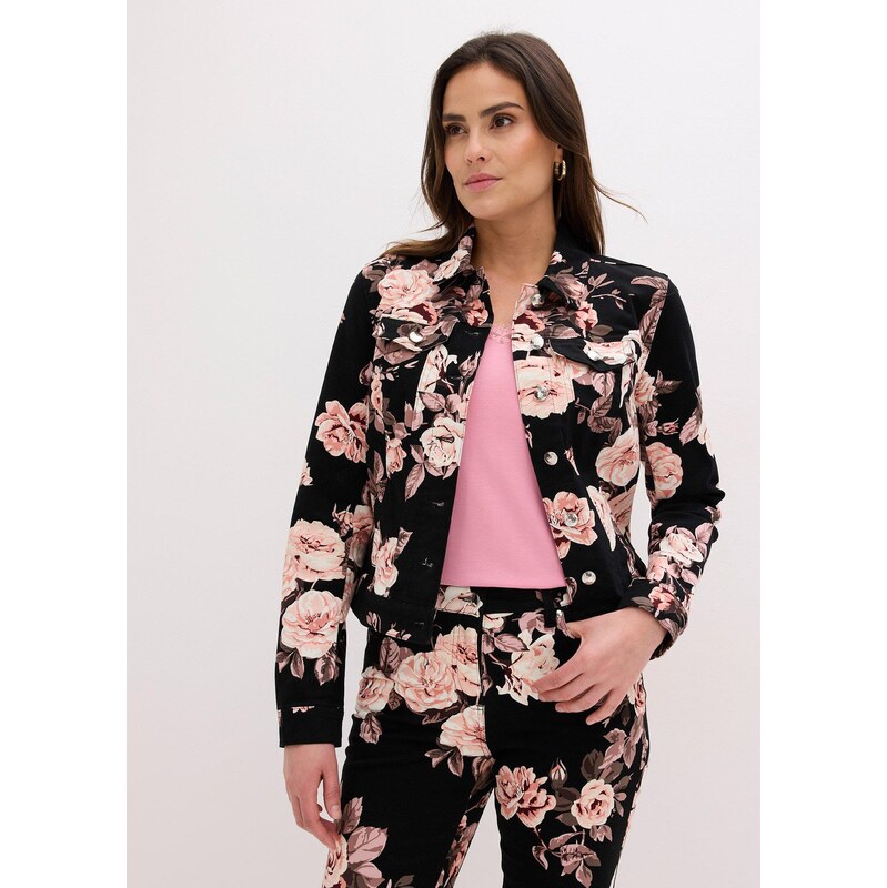 bonprix Twillová bunda z bavlny, farba čierna 68404549