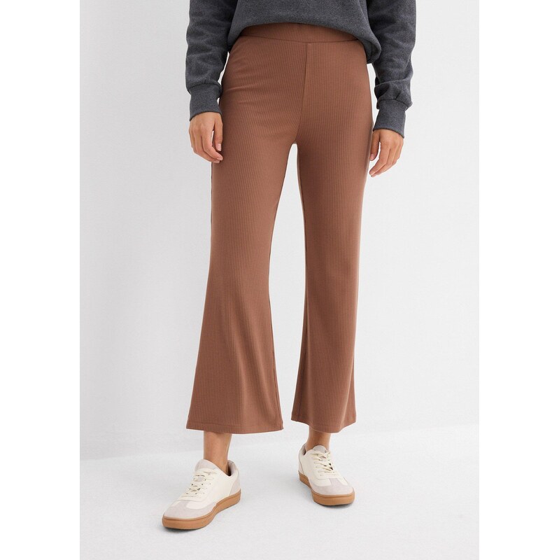 bonprix Legíny z viskózového mixu, farba hnedá 68404578