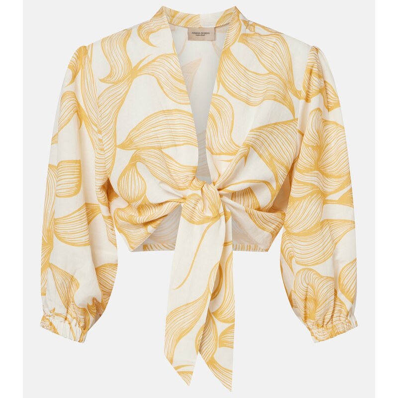 Adriana Degreas Printed crop top 68437786