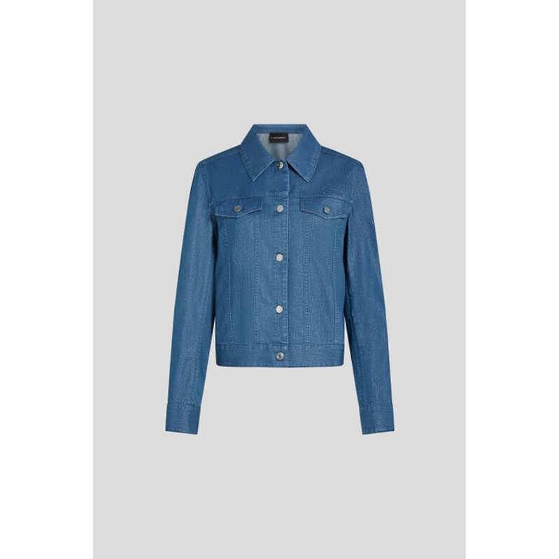 BUNDA KARL LAGERFELD LIGHTWEIGHT SHINY DENIM JACKET 68411325