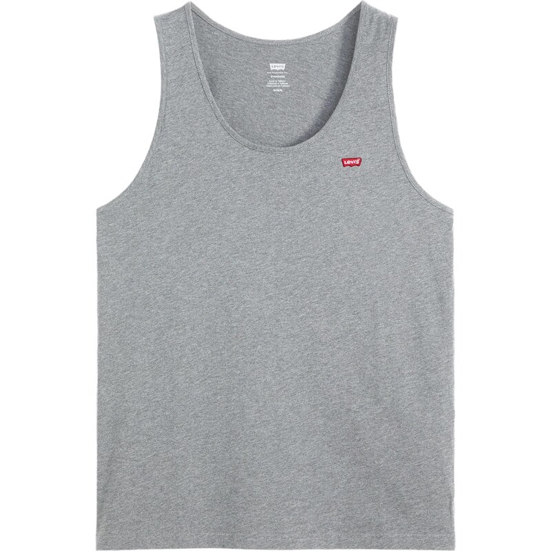 LEVIS Tričko Housemark Tank Top svetlosivá / krvavo červená / biela 68414268